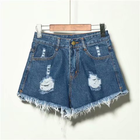 Loose Jean Shorts For Women Summer High Waist Hole by http://Lolyshop.shop
