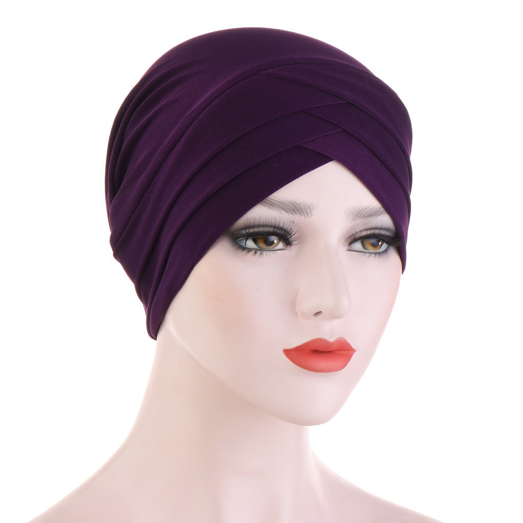 Three Crossed Indian Hats In Stretch Cloth Forehead