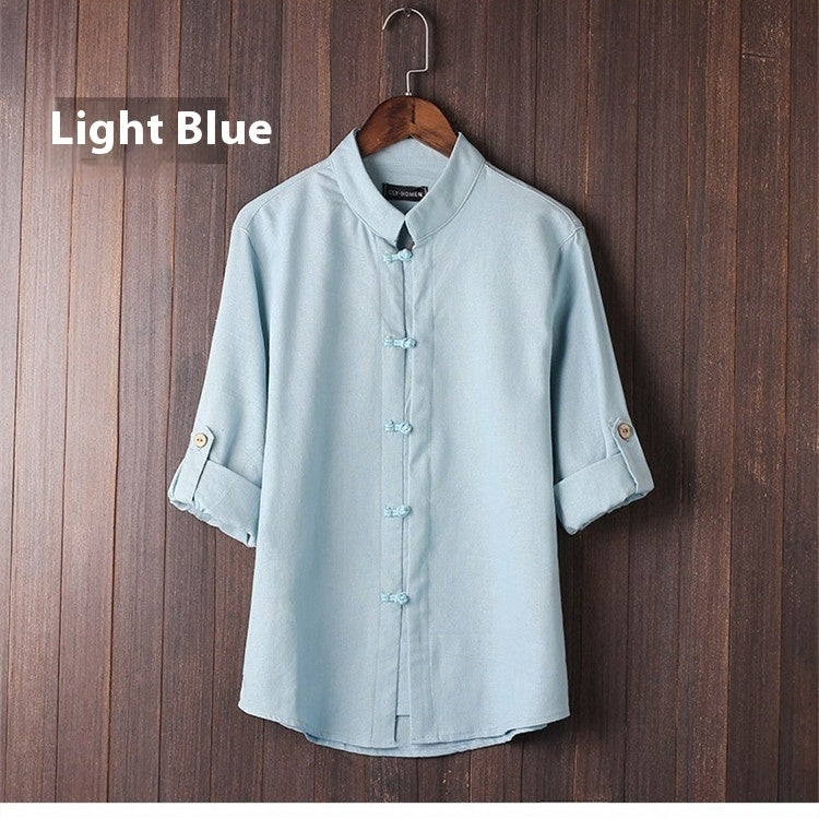 Men's Linen Vintage Plus Size Shirt by http://Lolyshop.shop