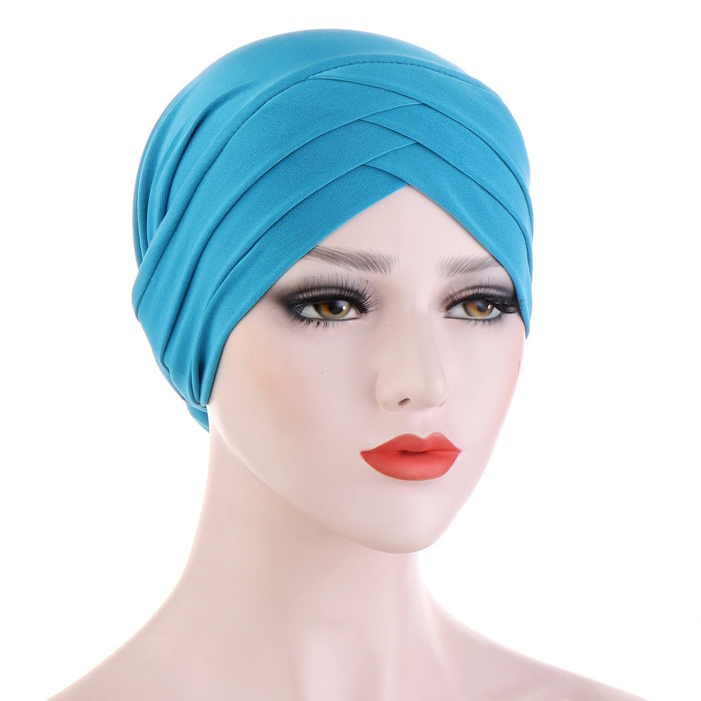 Three Crossed Indian Hats In Stretch Cloth Forehead