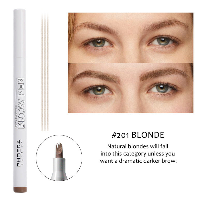 Creative Makeup Three Comb Eyebrow Pencil by http://Lolyshop.shop