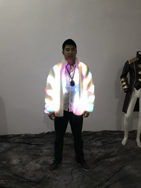 Halloween Colorful LED Lighting Clothes Jacket by http:// Lolyshop.shop