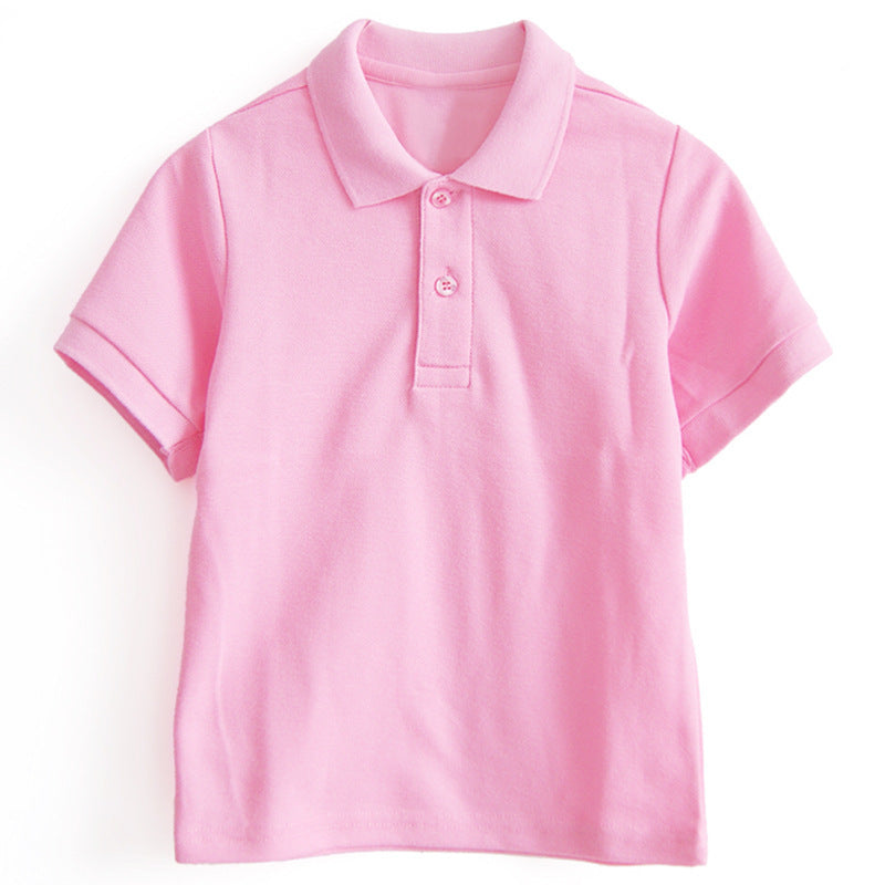 Children's Polo Shirt With Solid Color Cotton Lapel by http://Lolyshop.shop