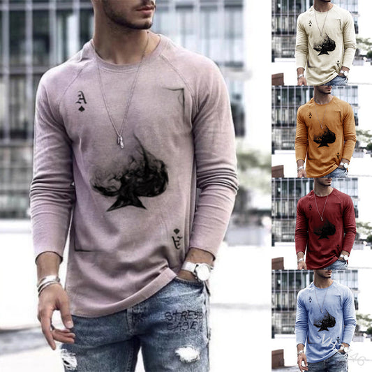 Men's Spring Long-Sleeve Loose Autumn T-Shirts by http://Lolyshop.shop