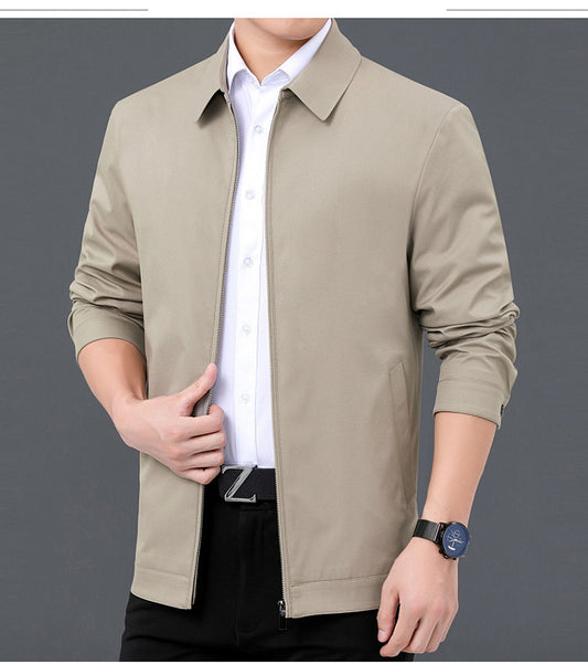 Men's Casual Business Jacket Clothing For Middle-aged Dad by http://Lolyshop.shop