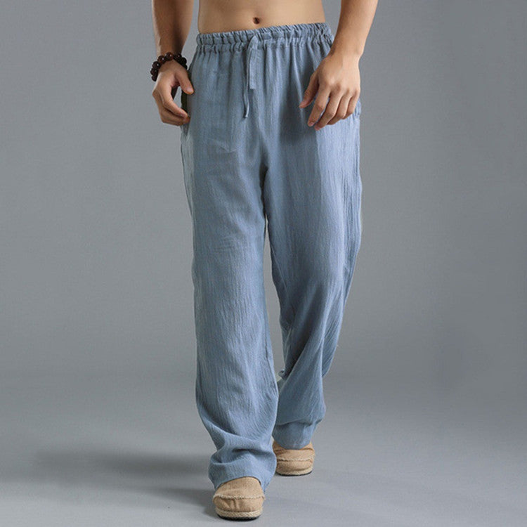 Men's Breathable Linen Loose Casual Sports Pants by http://Lolyshop.shop
