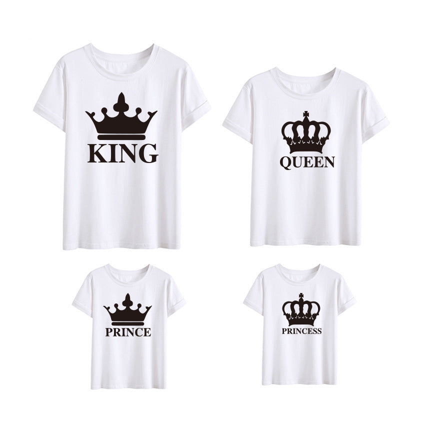 Crown King Family Wear Summer New Short-Sleeved T-Shirt Family Wear by http://Lolyshop.shop