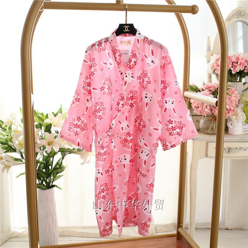 Cotton Gauze Lace-up Home Wear Cotton Moisture-wicking Clothing Kimono Robe by http://Lolyshop.shop