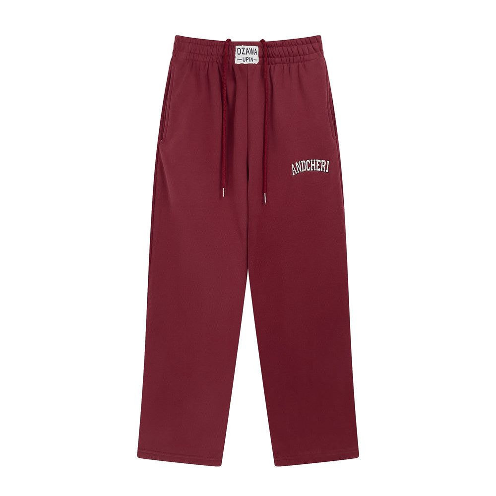 Embroidered Letters Exercise Casual Pants Men by http://Loyshop.shop