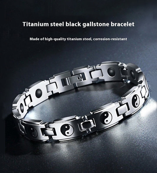 Tai Chi Titanium Steel Bracelet Jewelry For Men by http://Lolyshop.shop