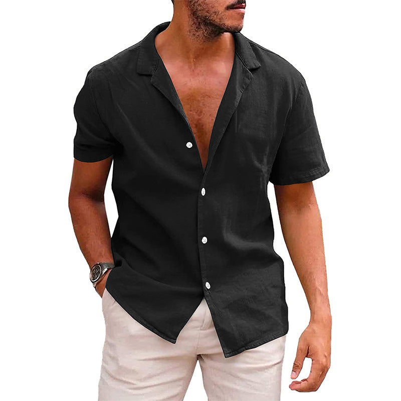 Men's Tops Casual Button Down Shirt Short Sleeve Beach Shirt Summer Mens Clothing by http://Lolyshop.shop