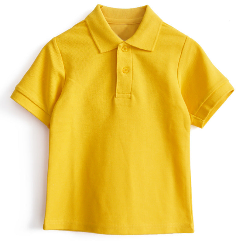 Children's Polo Shirt With Solid Color Cotton Lapel by http://Lolyshop.shop