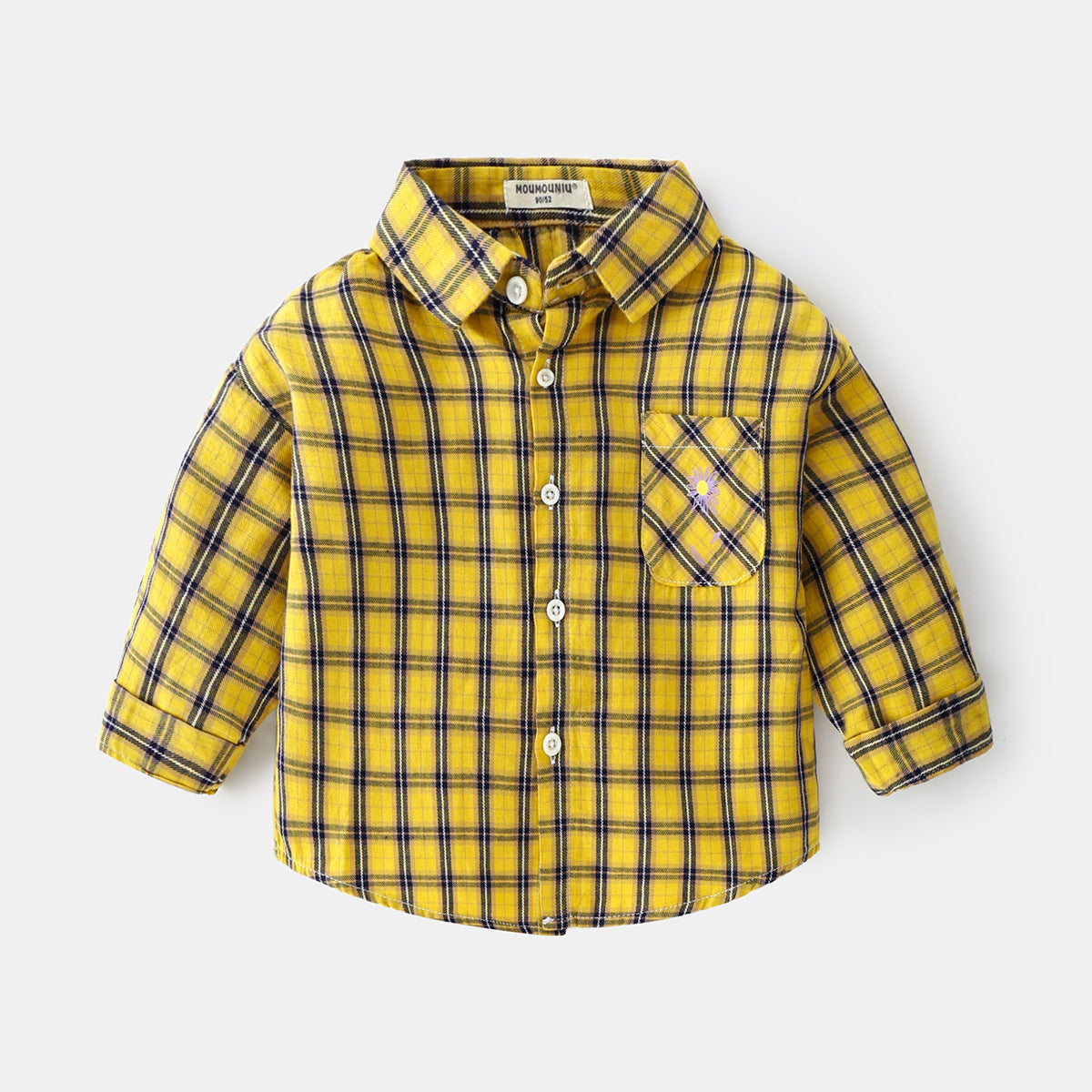 Boys new plaid car lapel long sleeve shirt by http://Lolyshop.shop