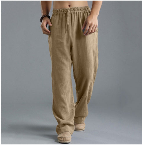 Men's Breathable Linen Loose Casual Sports Pants by http://Lolyshop.shop