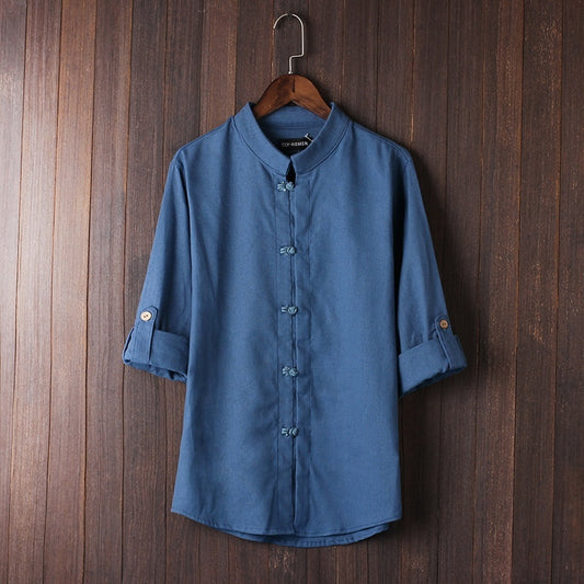 Men's Linen Vintage Plus Size Shirt by http://Lolyshop.shop