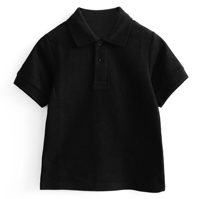 Children's Polo Shirt With Solid Color Cotton Lapel by http://Lolyshop.shop