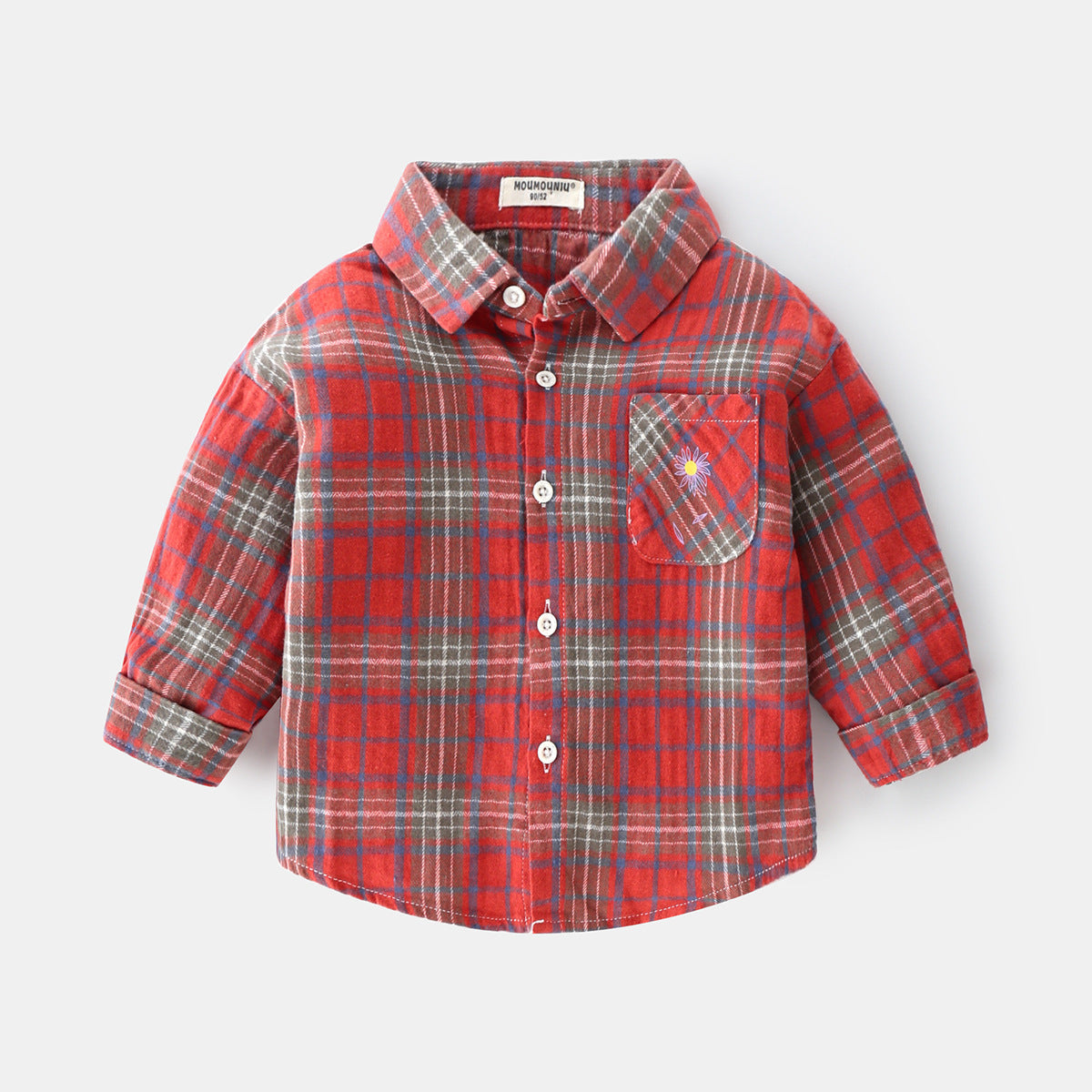 Boys new plaid car lapel long sleeve shirt by http://Lolyshop.shop