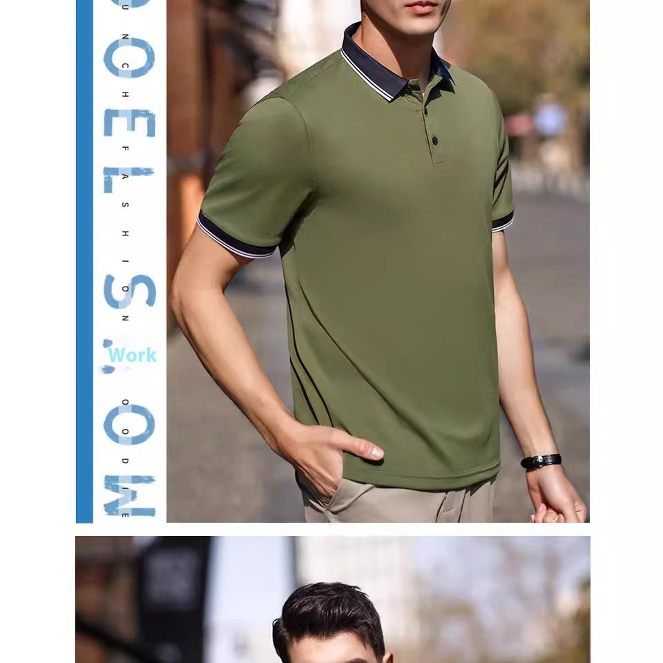 Business Polo Shirt Lapel Short Sleeve Corporate Cultural Clothing by http://Lolyshop.shop