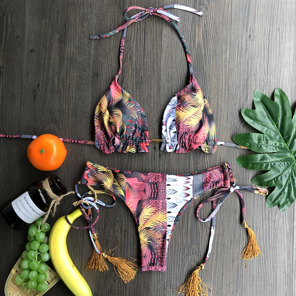 Swimsuit floral vintage swimsuit