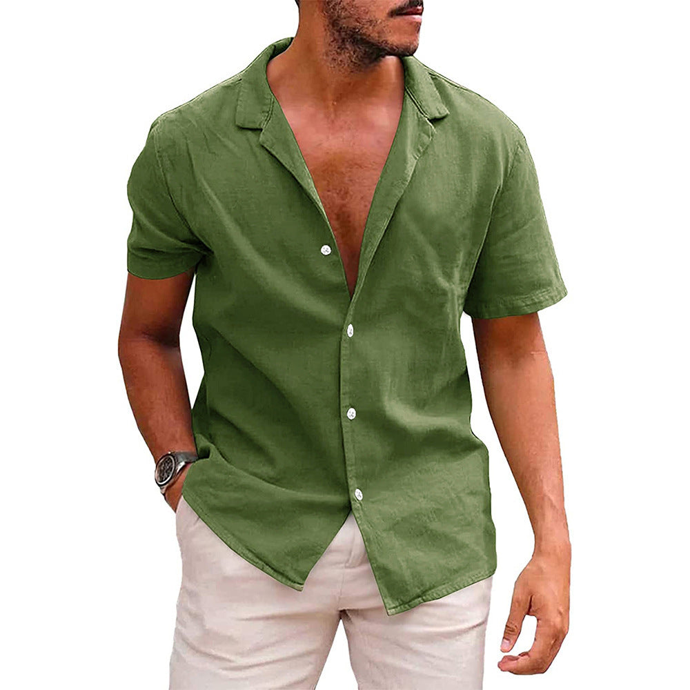 Men's Tops Casual Button Down Shirt Short Sleeve Beach Shirt Summer Mens Clothing by http://Lolyshop.shop