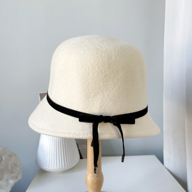Wool Felt Hats Fine Bow Ladies by http://Lolyshop.shop