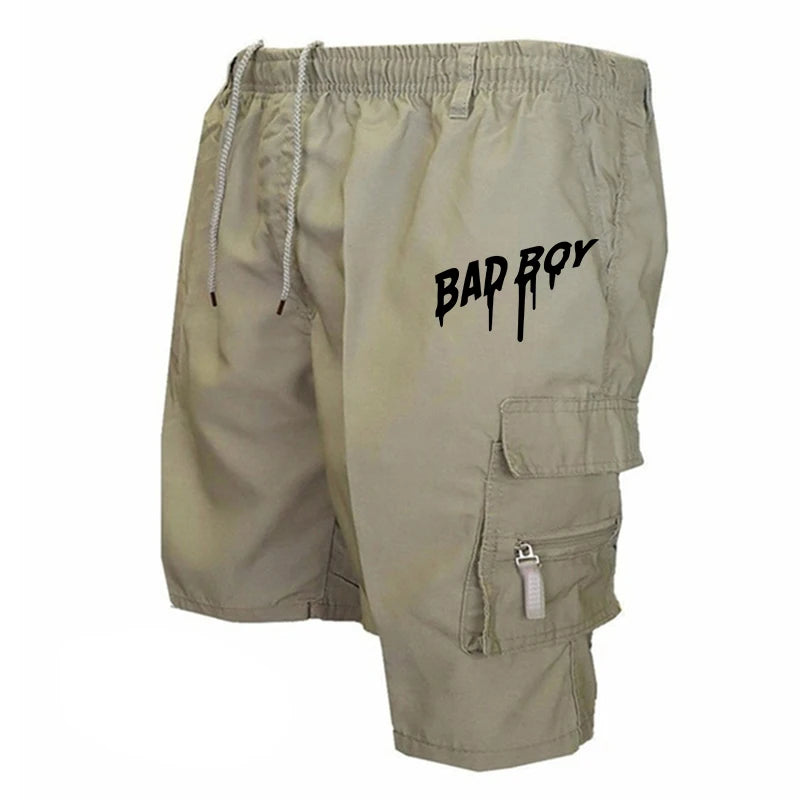 Summer Five-point Shorts Men's Sweatpants Fashion Casual Trend Loose Comfortable Multi-pocket Cargo Outdoor Short Trousers Daily