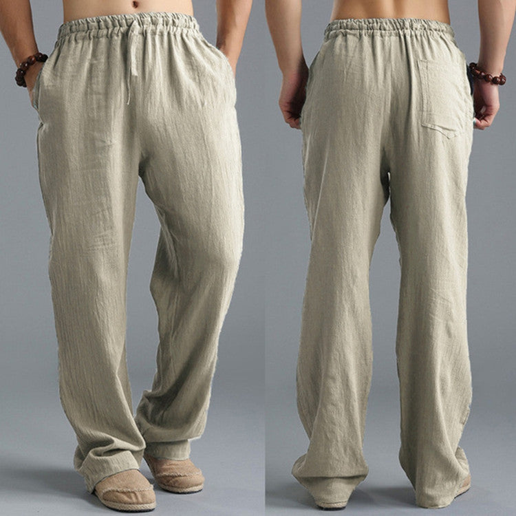 Men's Breathable Linen Loose Casual Sports Pants by http://Lolyshop.shop