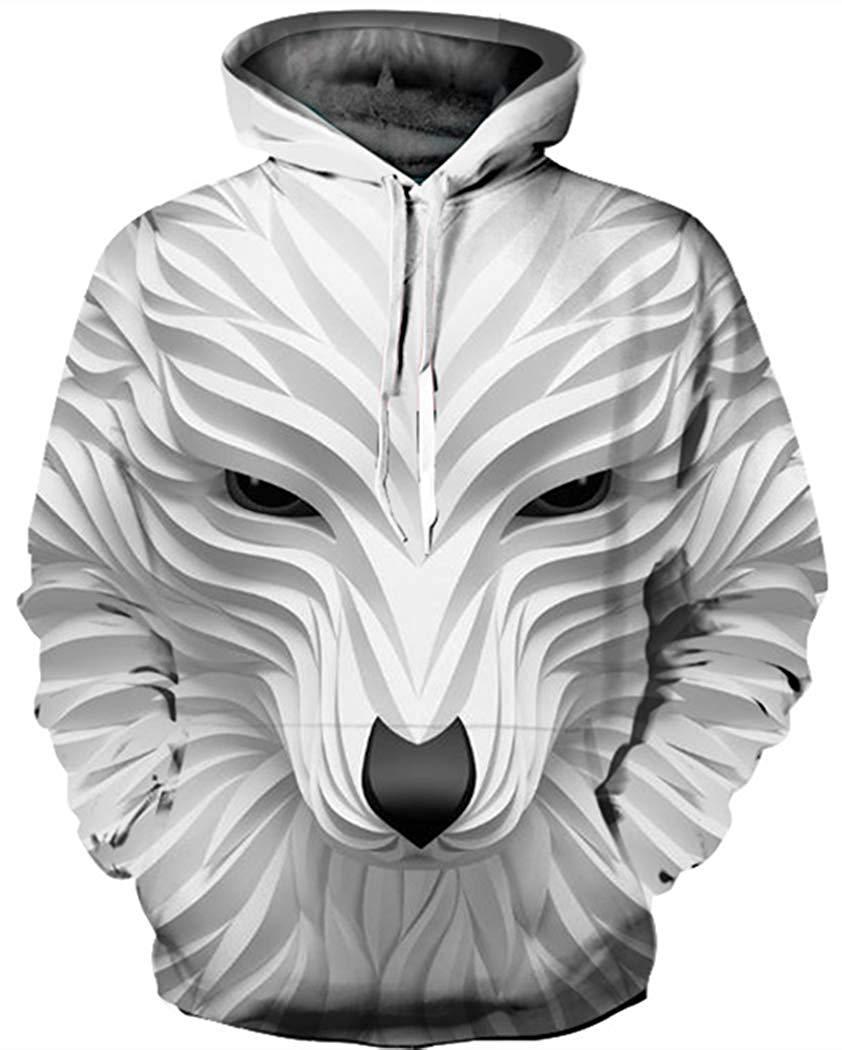 Long Sleeve Hoodies Men Casual Pullovers Hooded Animal 3D Printed Streetwear Boys Sweatshirt Jackets by http://Lolyshop.shop
