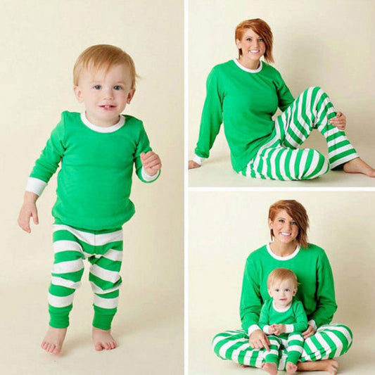 Family striped christmas pajamas by http://Lolyshop.shop