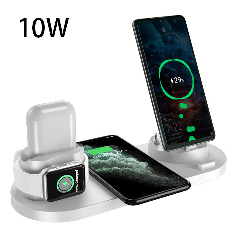 Wireless Charger For IPhone Fast Charger For Phone Fast Charging Pad For Phone Watch 6 In 1 Charging Dock Station by Cjdropshipping