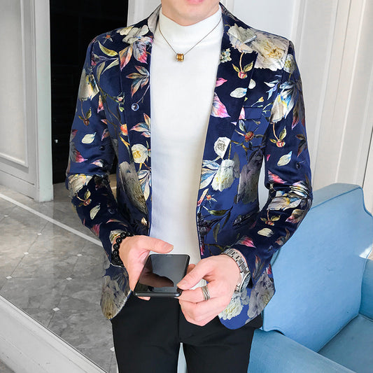 Trendy Youth Suit Men's Slim Fit Handsome Suit by http://Loyshop.shop