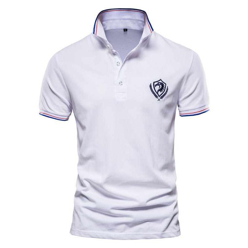 Men's Casual POLO Shirts Men's Slim Short-sleeved T-shirts by http://Lolyshop.shop