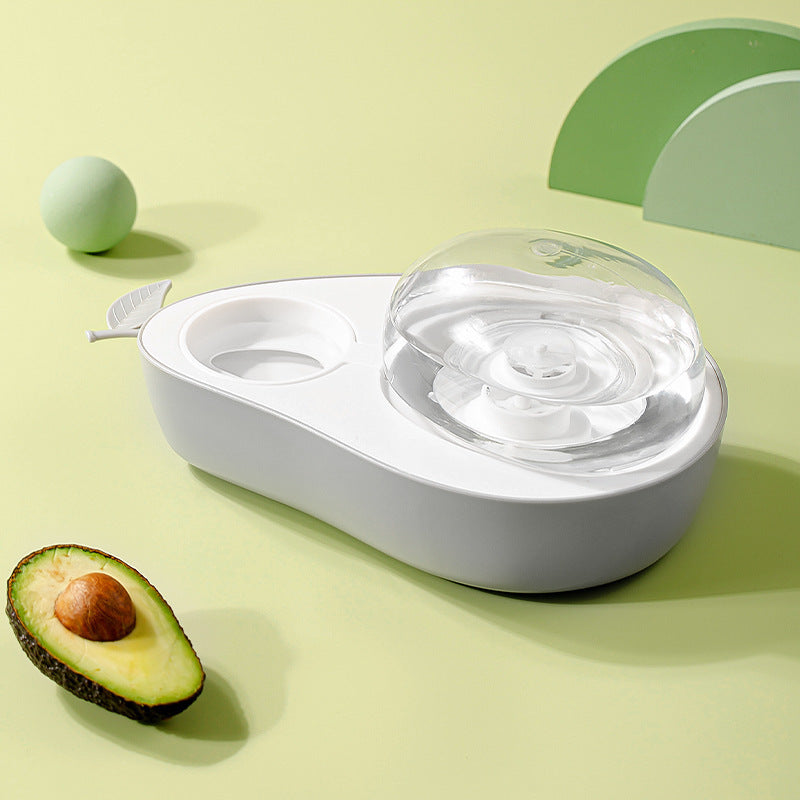 Avocado Pet Dog Cat Automatic Feeder Bowl For Dogs Drinking Water 690ml Bottle Kitten Bowls Slow Food Feeding Container Supplies by http://Loyshop.shop