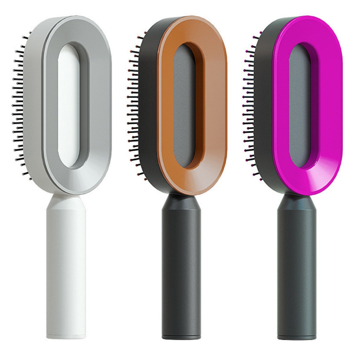 Self Cleaning Hair Brush For Women One-key Cleaning Hair Loss Airbag Massage Scalp Comb Anti-Static Hairbrush by http://Lolyshop.shop