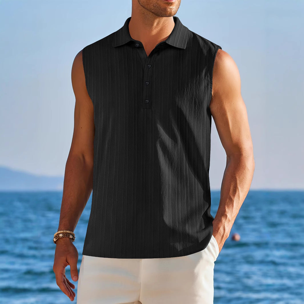 Men's Half-open Tube Sleeveless Bottoming Shirt by http://Lolyshop.shop