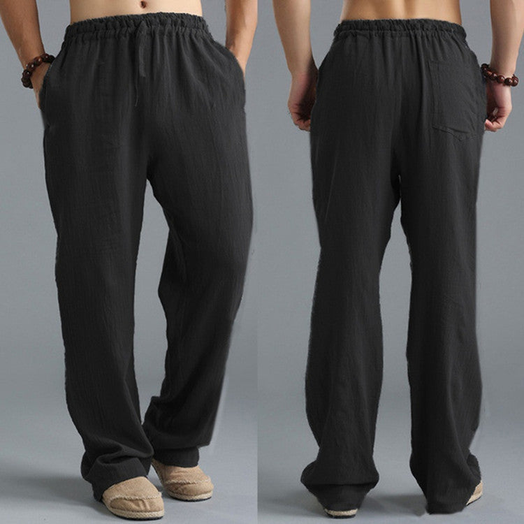 Men's Breathable Linen Loose Casual Sports Pants by http://Lolyshop.shop