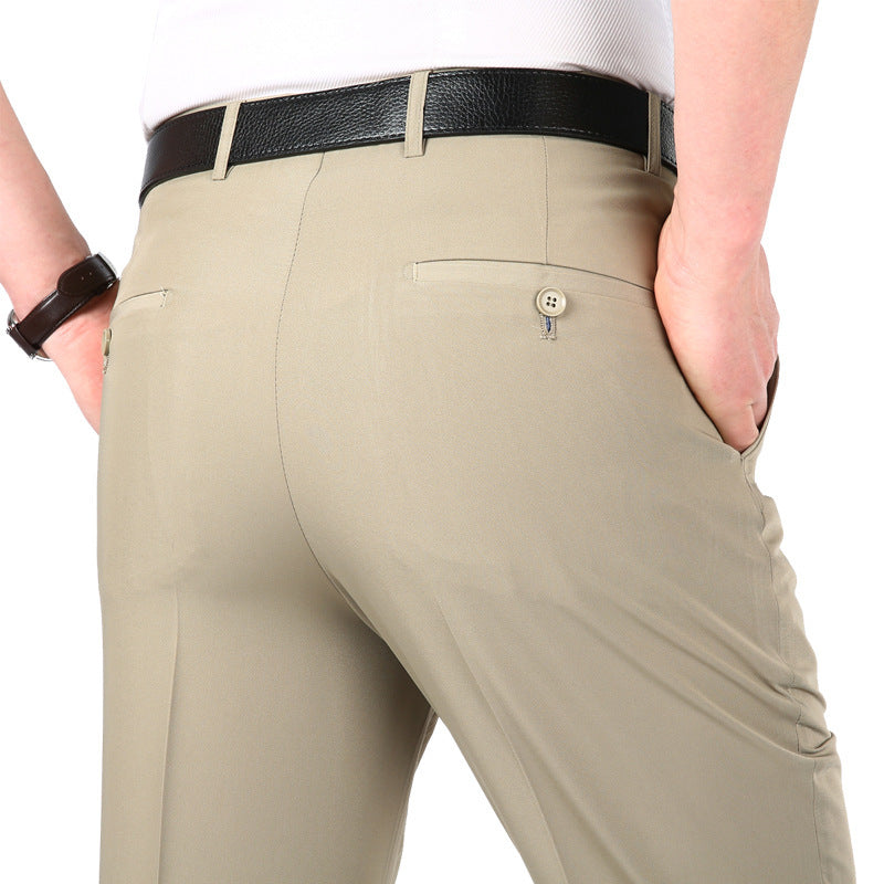 Men's Suit Pants High Waist Loose Business Formal Wear by http://Lolyshop.shop