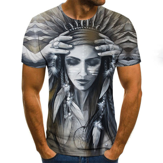 Printed 3DT Shirts Horror Skull Print Short Sleeve T-Shirts For Men And Women by http://Lolyshop.shop