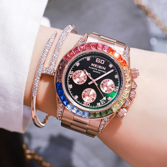 Ins Style Rainbow Circle Fashion Watch Sports Style Ladies Watch by http://Lolyshop.shop