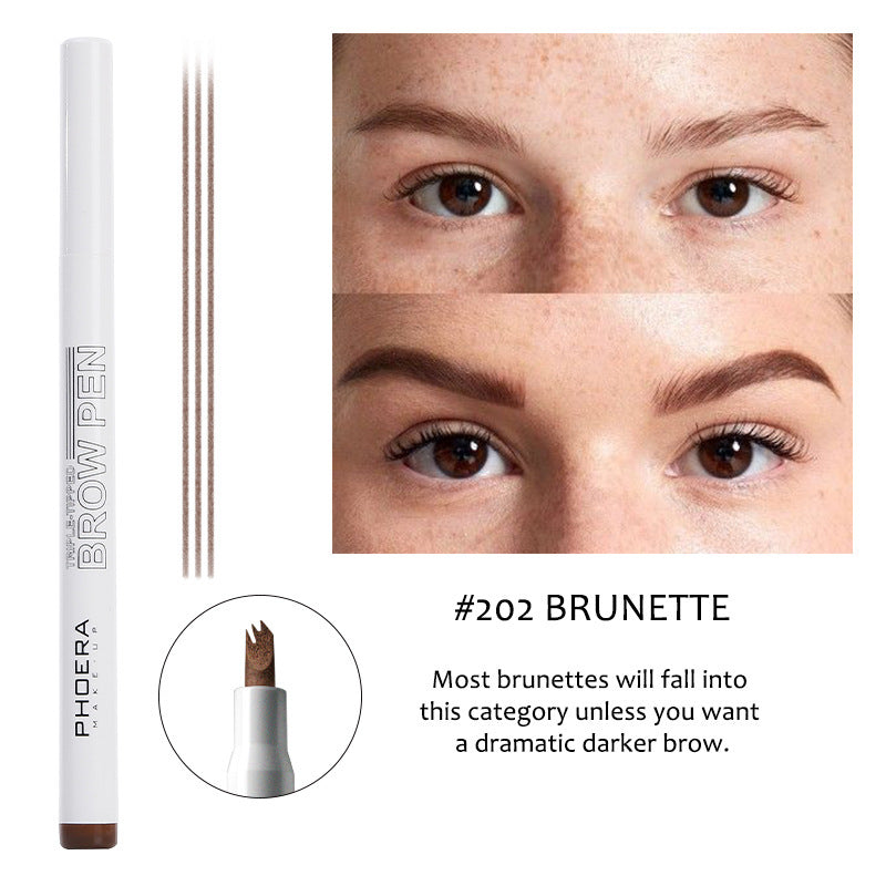 Creative Makeup Three Comb Eyebrow Pencil by http://Lolyshop.shop