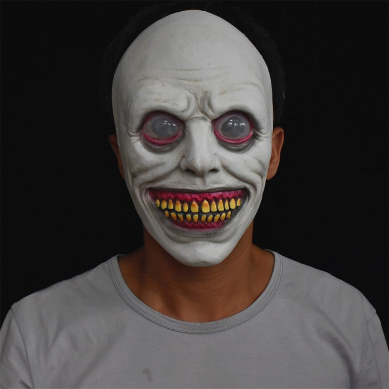 Halloween Scary White Eyed Demon Mask by http://Loyshop.shop