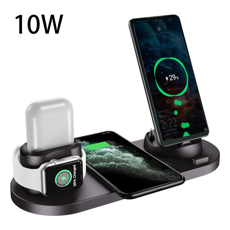Wireless Charger For IPhone Fast Charger For Phone Fast Charging Pad For Phone Watch 6 In 1 Charging Dock Station by Cjdropshipping