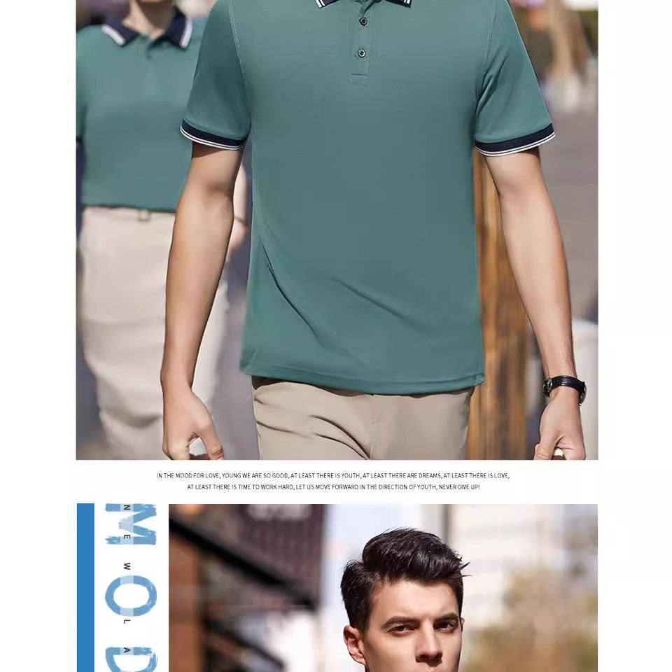 Business Polo Shirt Lapel Short Sleeve Corporate Cultural Clothing by http://Lolyshop.shop