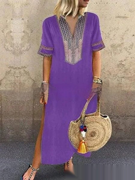 Furcal Lower Hem Casual Women's Length Dress