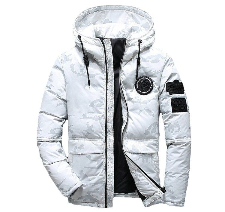Camouflage Men's Winter Jacket Coat Hooded Casual Slim Down Parka Autumn Camo Windproof Warm Mens Overcoat by http://Lolyshop.shop