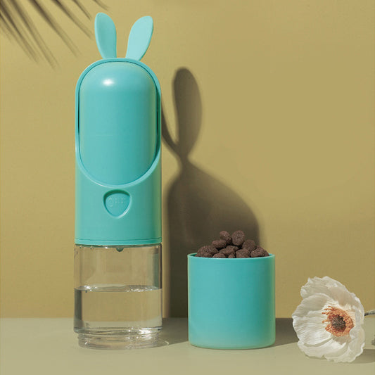 Pet Cats And Dogs Portable Outdoor Drinking Cups Water Food Cups Convenient Non-Wet Mouth Accompanying Cups Kettle Pet Supplies - Http:// Lolyshop.shop