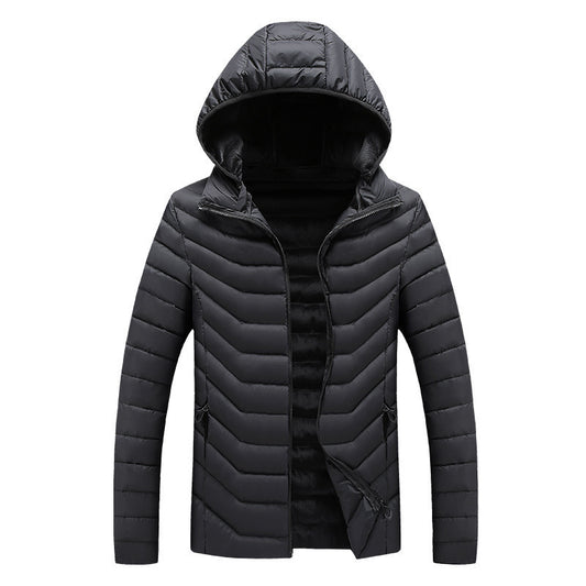 Hooded Padded Winter Jacket Slim Fit Imitation Down Padded Jacket Thick Mens Autumn And Winter by http://Lolyshop.shop