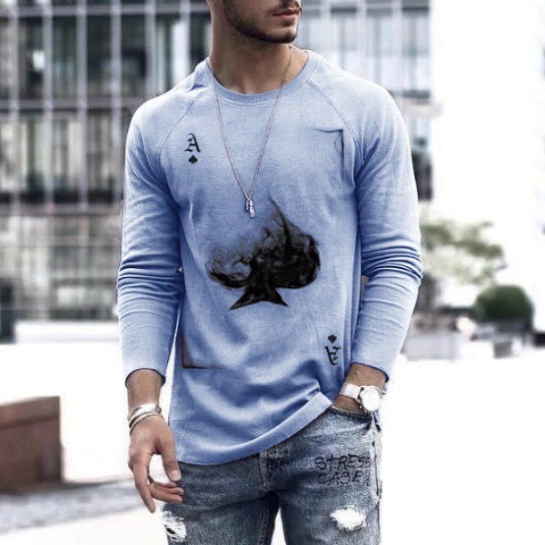 Men's Spring Long-Sleeve Loose Autumn T-Shirts by http://Lolyshop.shop