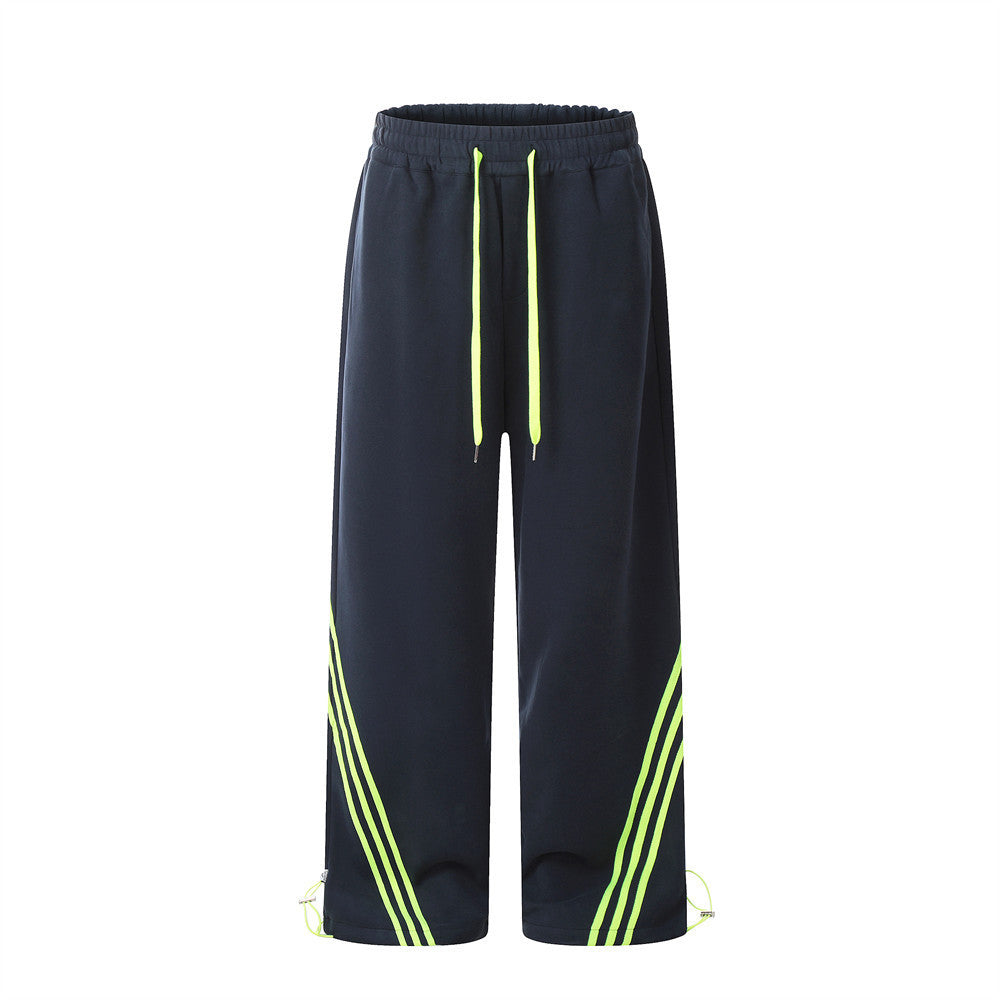 Fashion Individual Casual Straight-leg Trousers Men by http://Lolyshop.shop