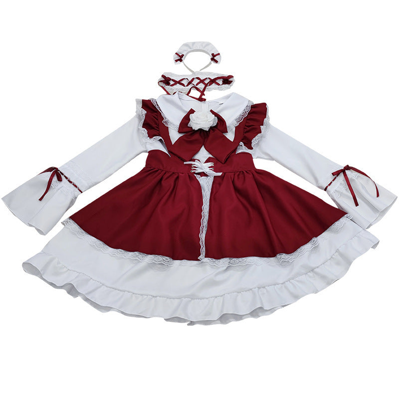 Halloween Red Anime Character Cosplay Clothes Gothic Style Maid Costume by http://Loyshop.shop